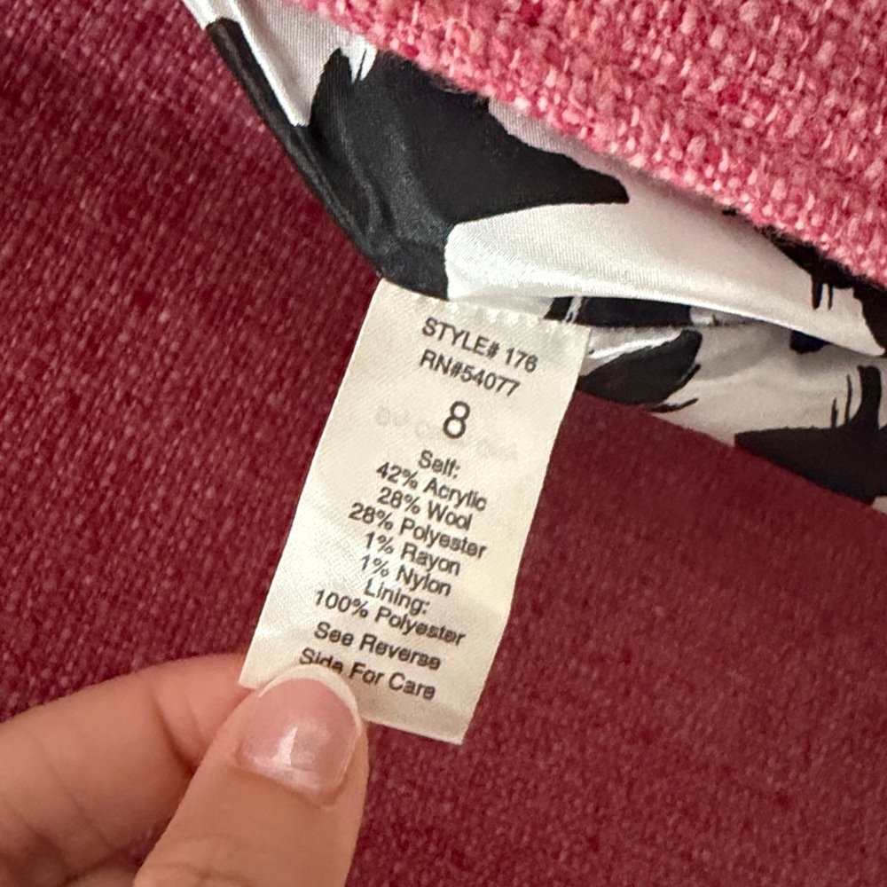 CAbi Pink Double-Breasted Blazer Coat - Picture 6 of 8